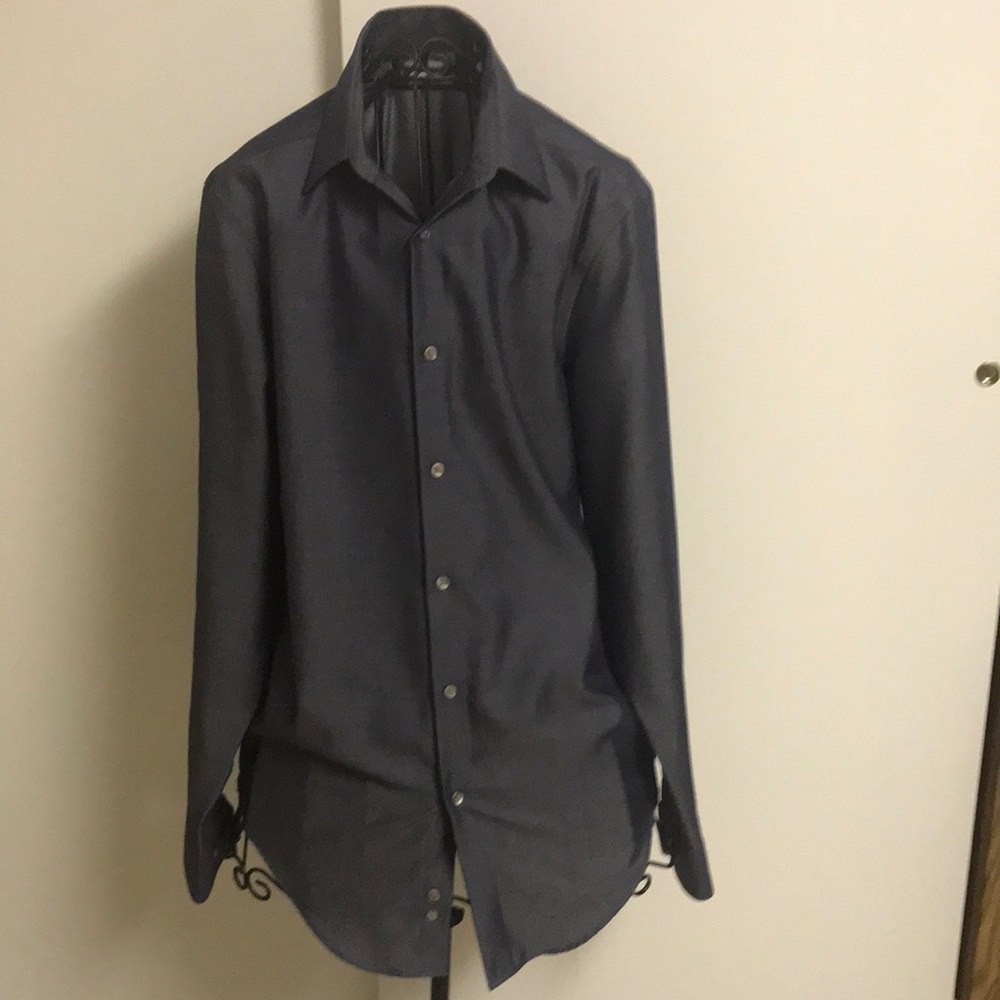 Calvin Klein charcoal grey dress shirt